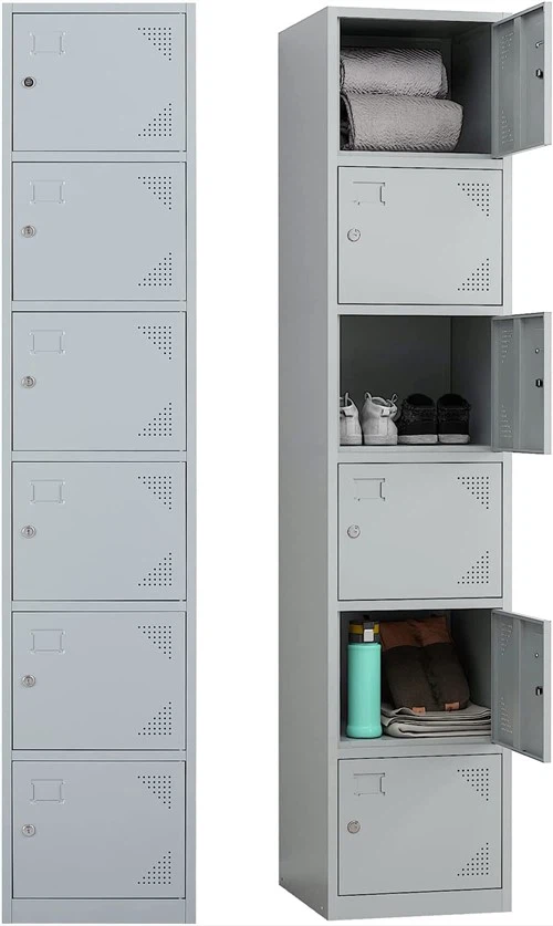 ตู้ล็อคเกอร์โลหะ 6 ชั้น